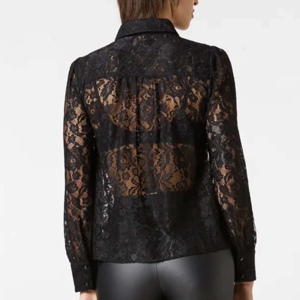 NWT Dangerfield Duchess Cravat Lace Blouse - Picture 4 of 15